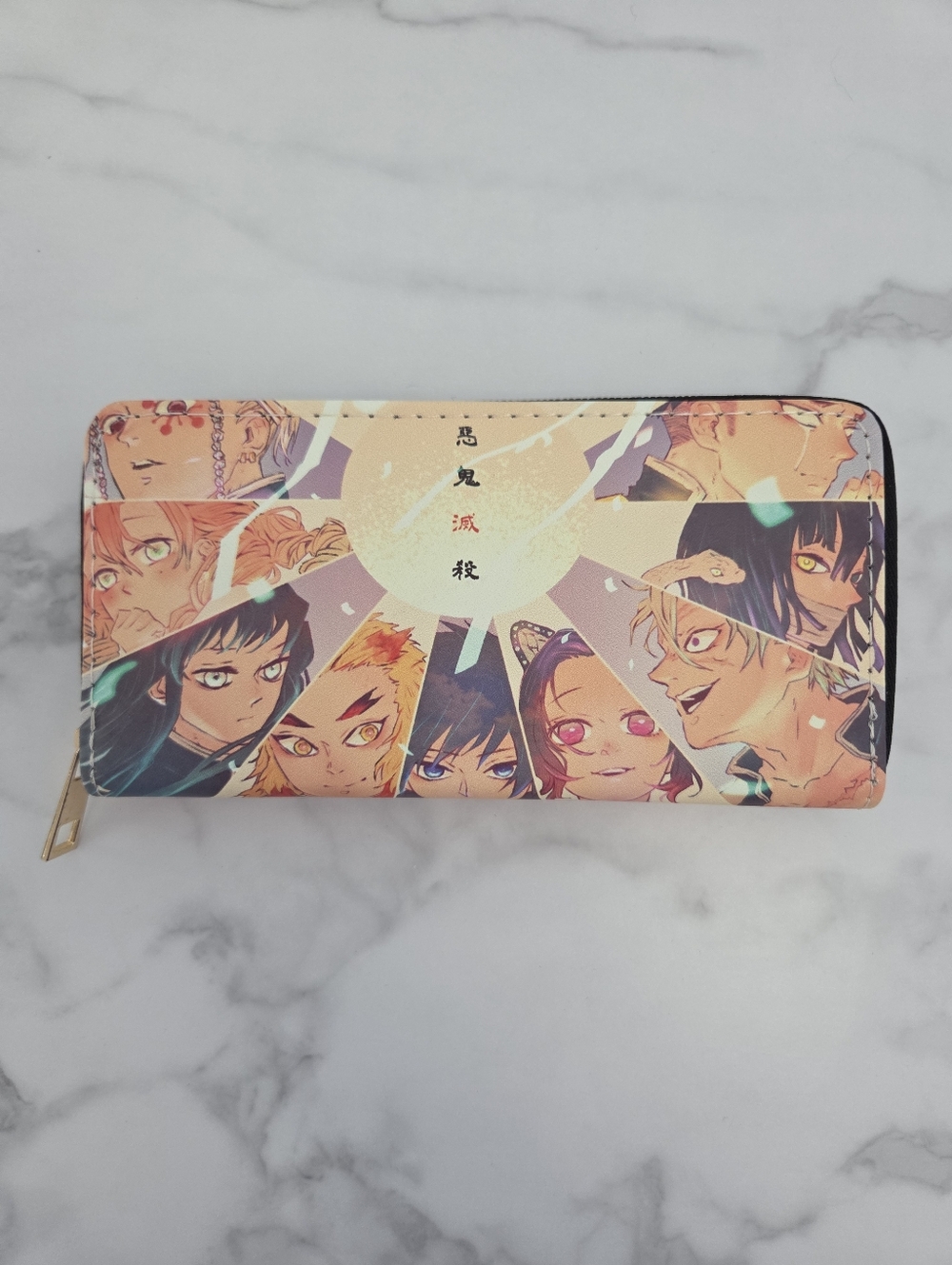 Anime Character Print Zip Around Long Wallet Card Holder - Picture 3 of 12